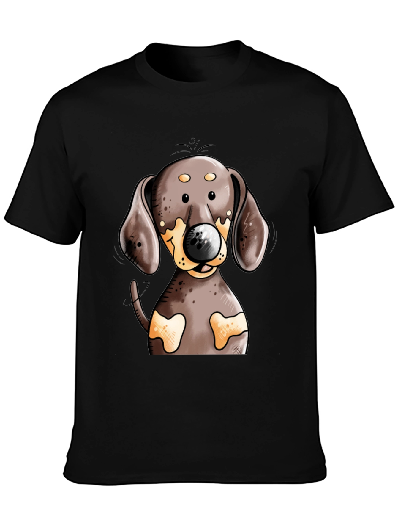 Dachshund Dog T-Shirt - Cute Cartoon Design