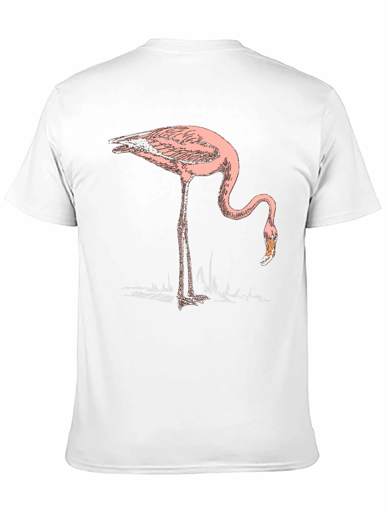 Pink Flamingo Graphic Tee - Stylish Mens Black T-Shirt