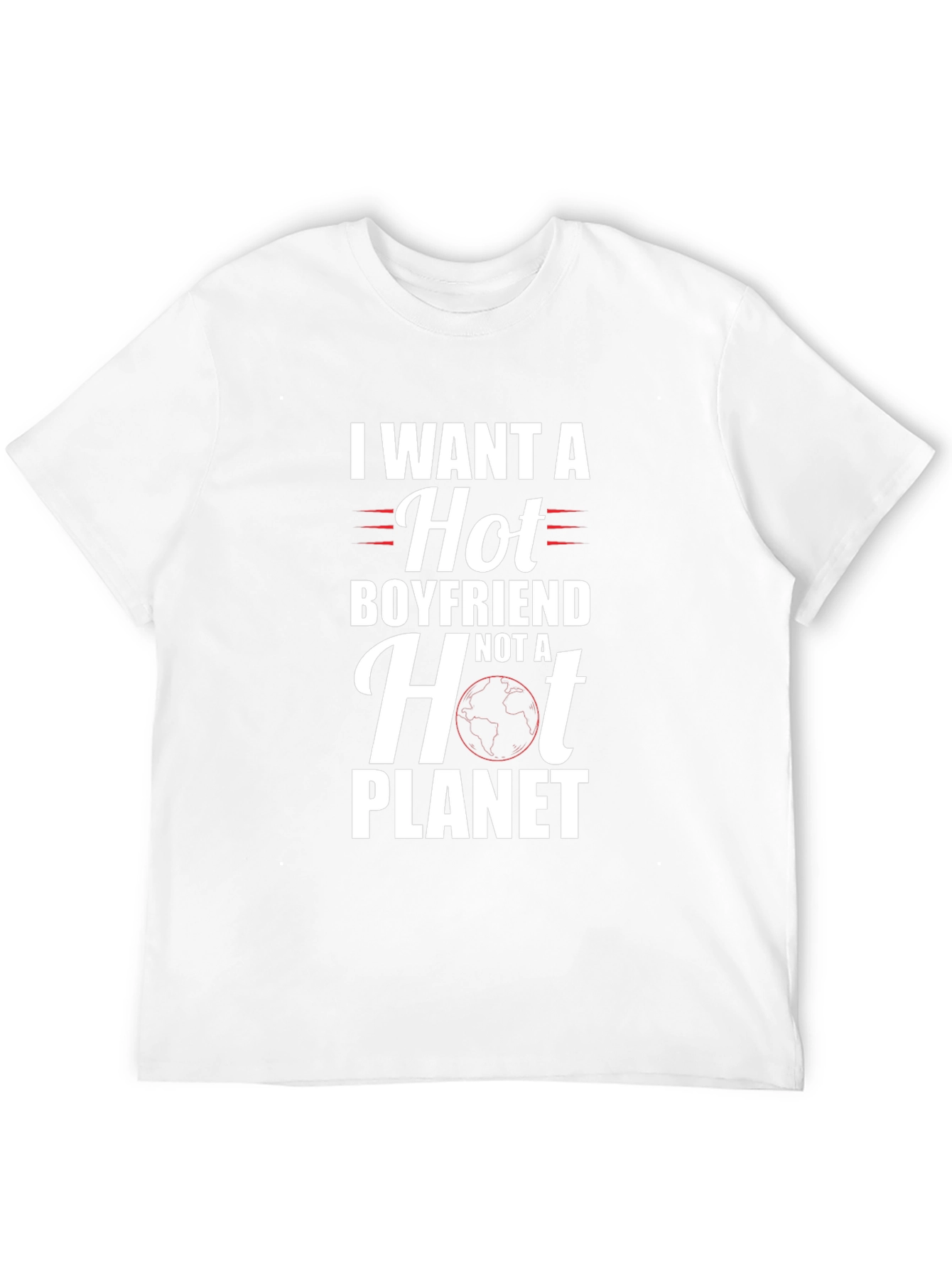 Funny Hot Boyfriend Not Planet Graphic T-Shirt