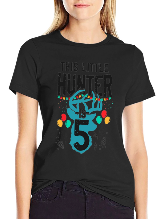 This Little Hunter Birthday Shirt - Size 5