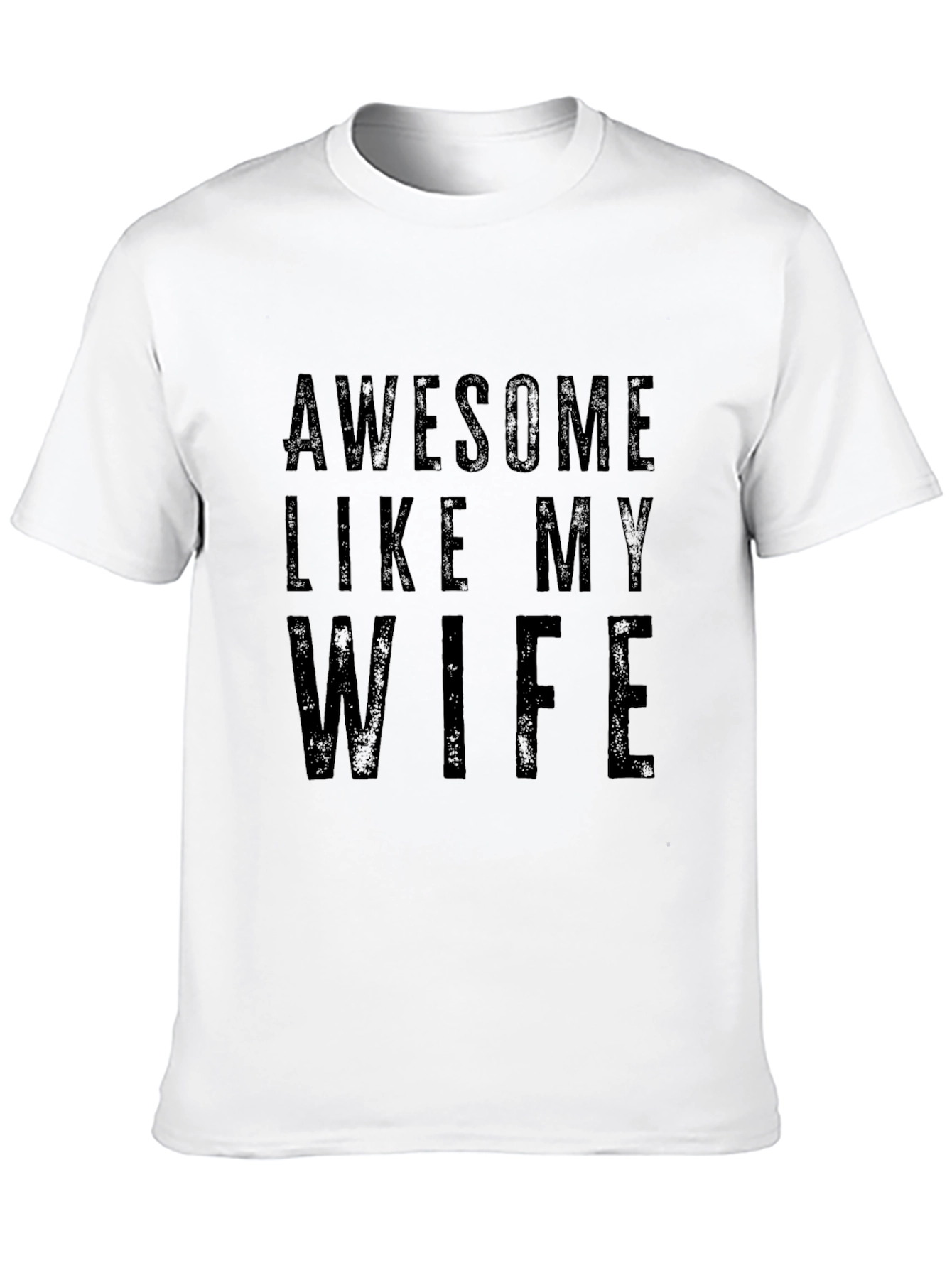 Awesome Like My Wife Black Graphic Tee