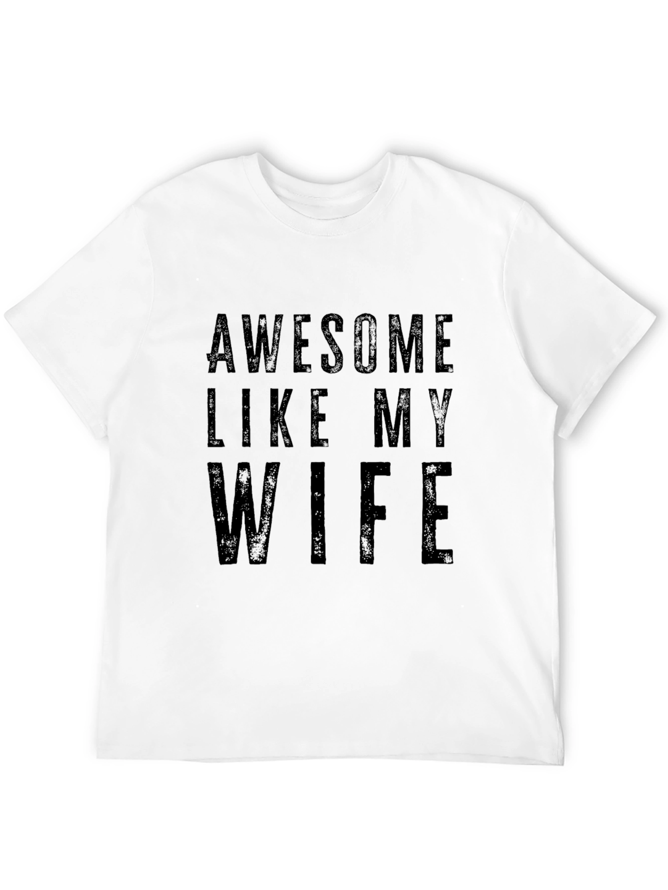 Awesome Like My Wife Black Graphic Tee