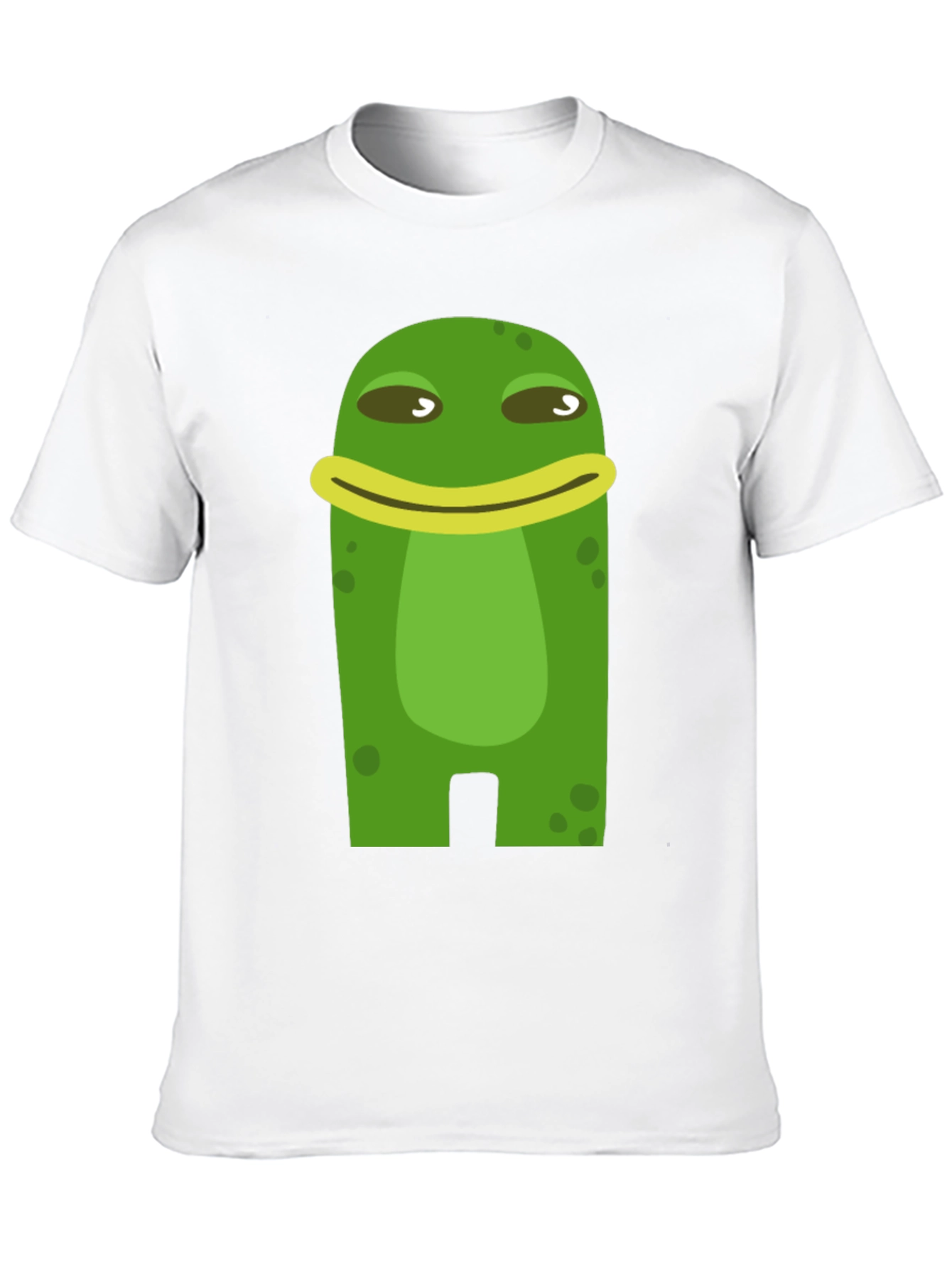 Funny Frog Cartoon Graphic Black T-Shirt
