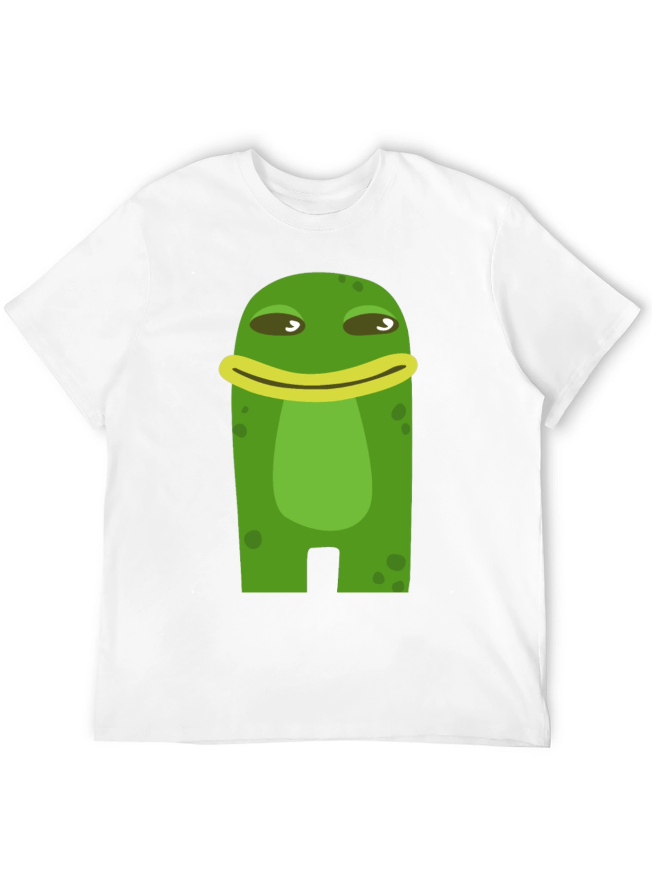 Funny Frog Cartoon Graphic Black T-Shirt