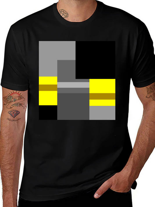 Abstract Geometric Block T-Shirt