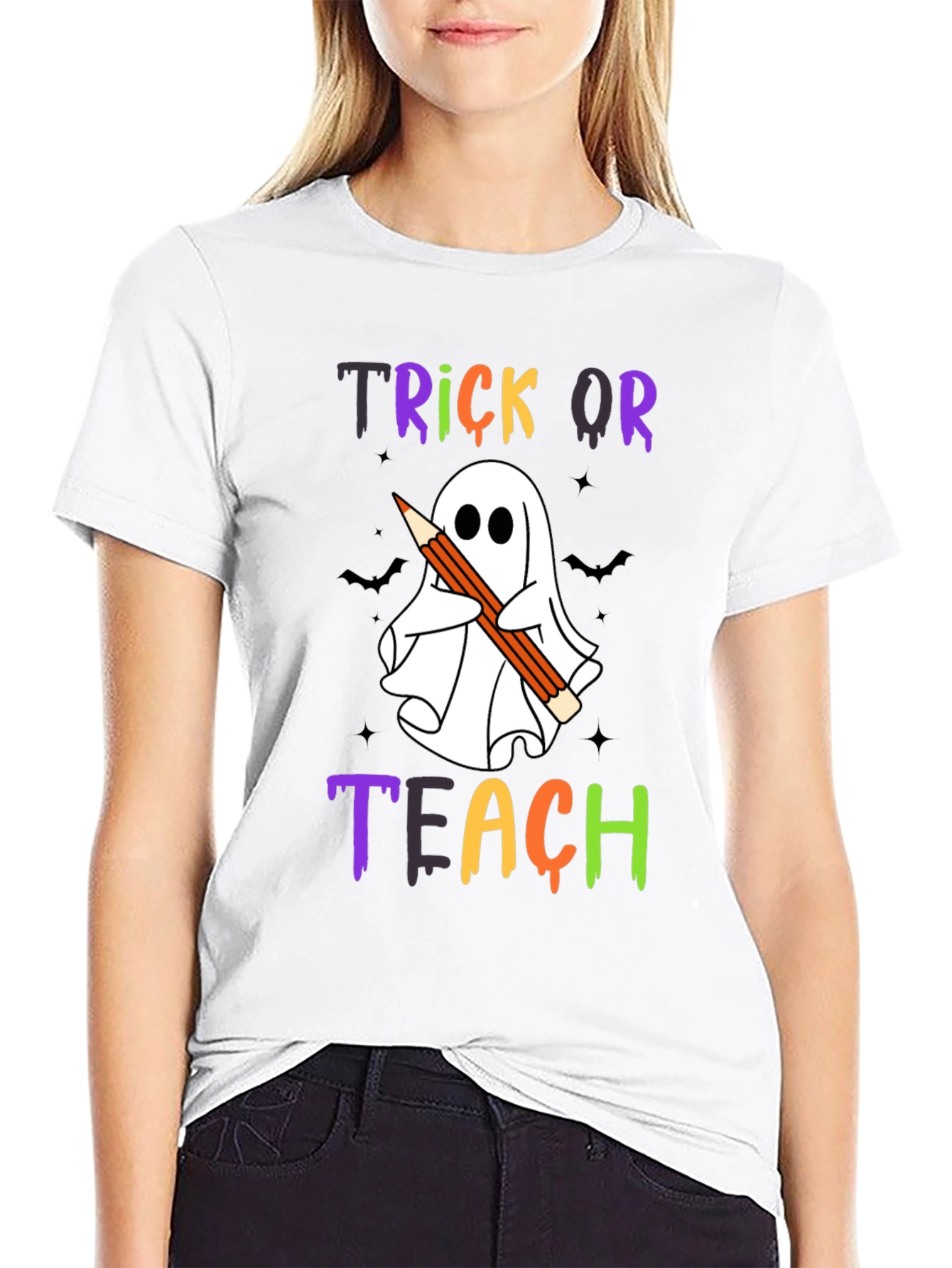 Trick or Teach Ghost T-Shirt
