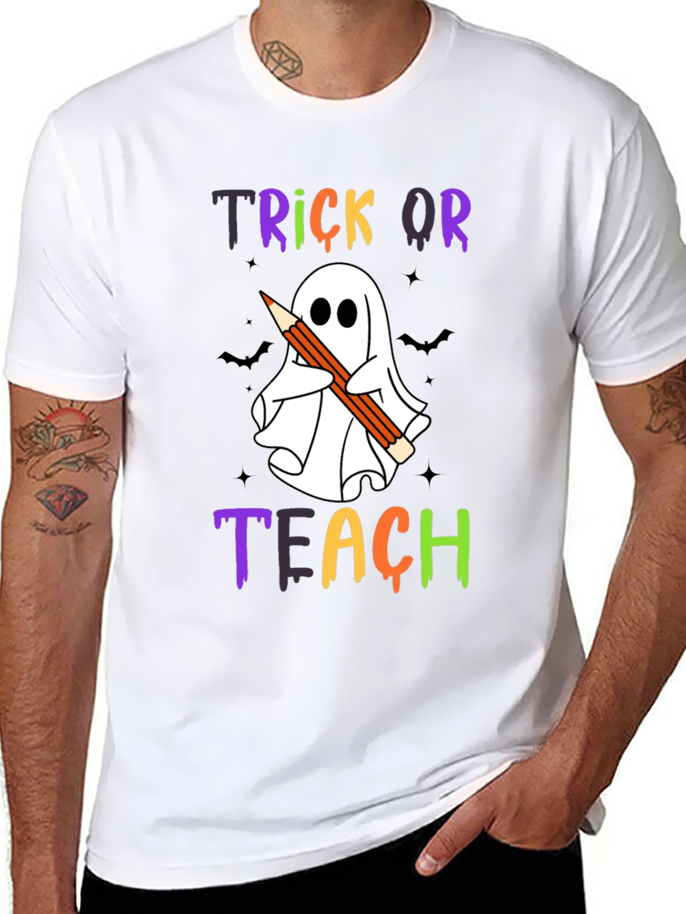 Trick or Teach Ghost T-Shirt