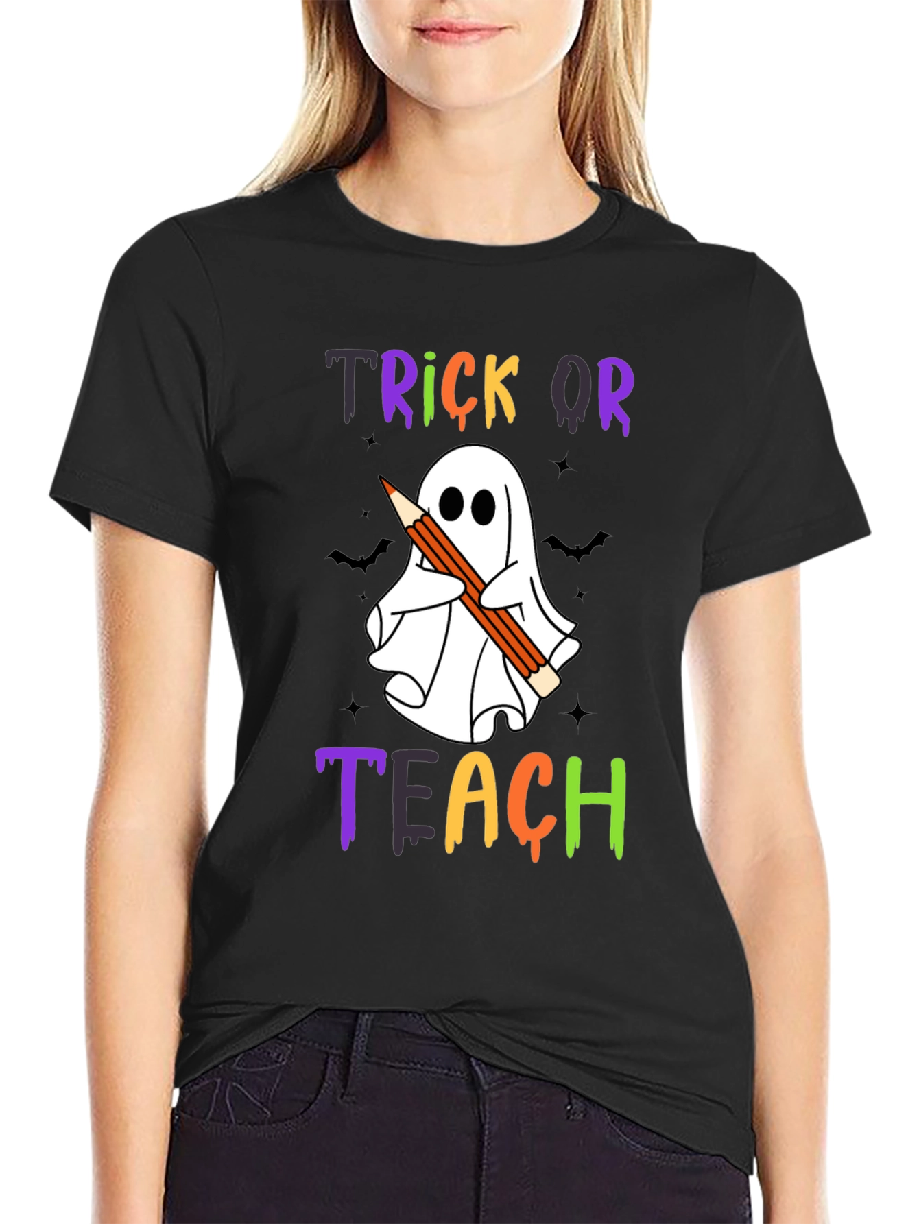 Trick or Teach Ghost T-Shirt