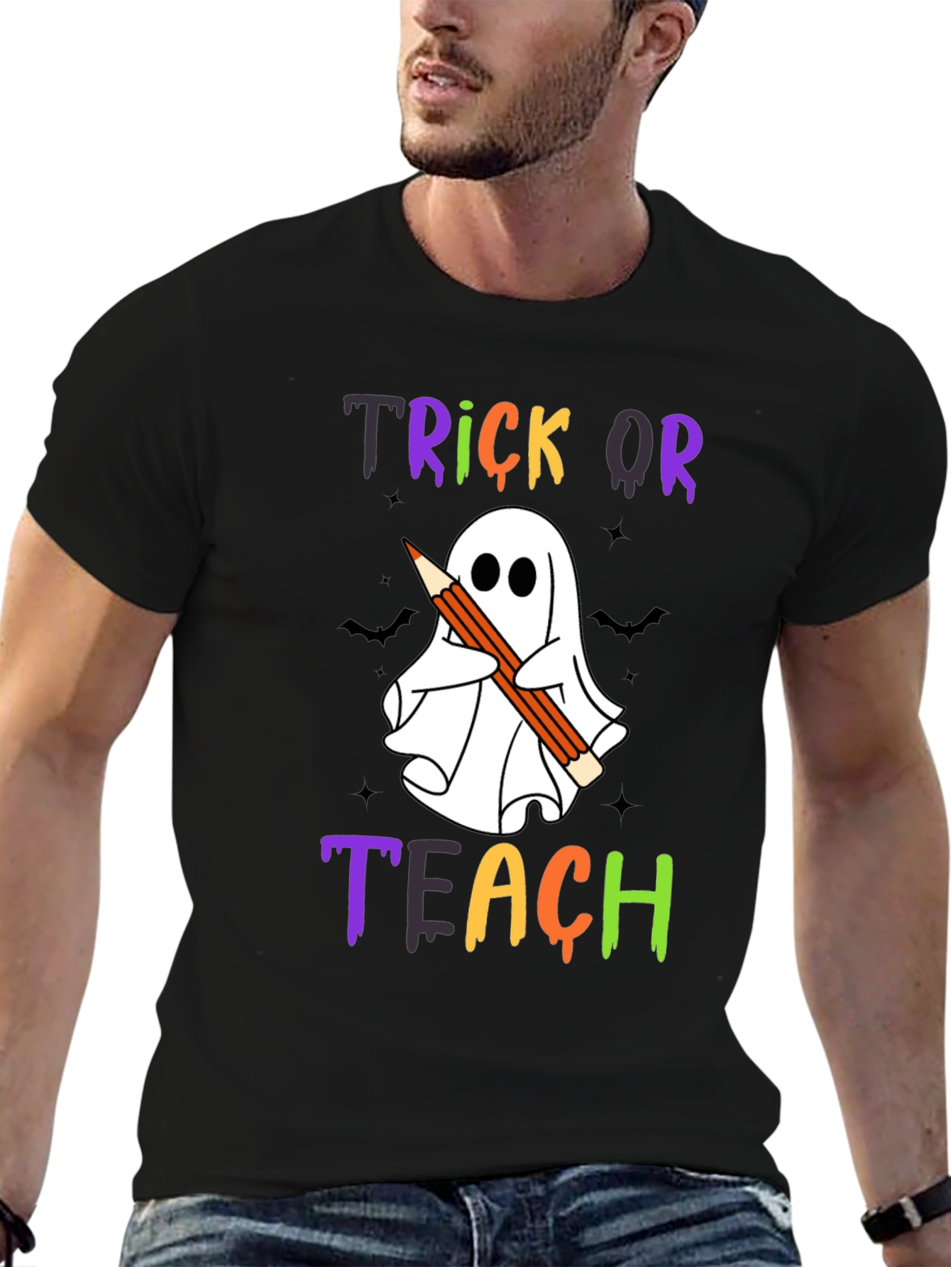 Trick or Teach Ghost T-Shirt