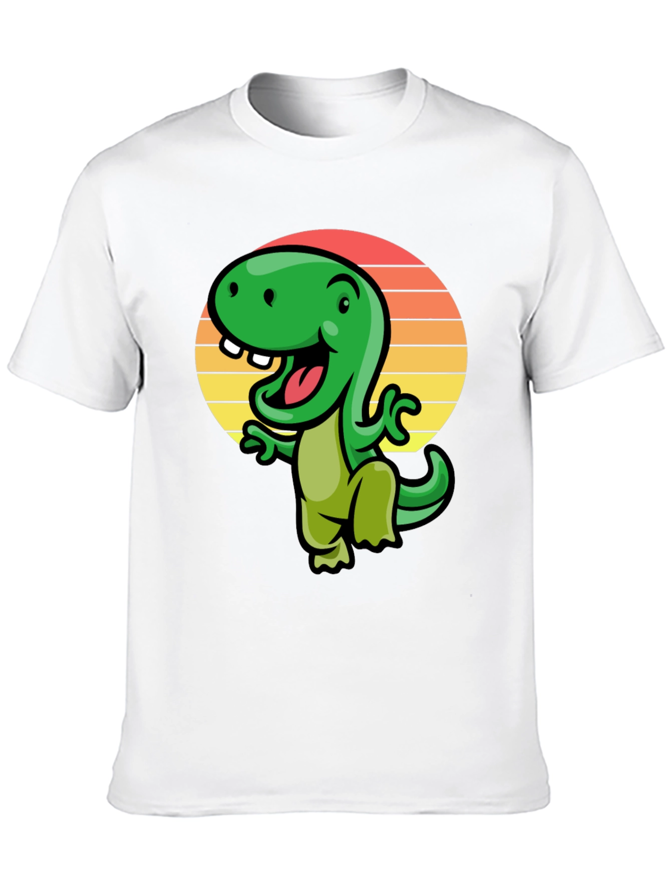 Retro Dinosaur Graphic Tee - Cool Cartoon Dino T-Shirt