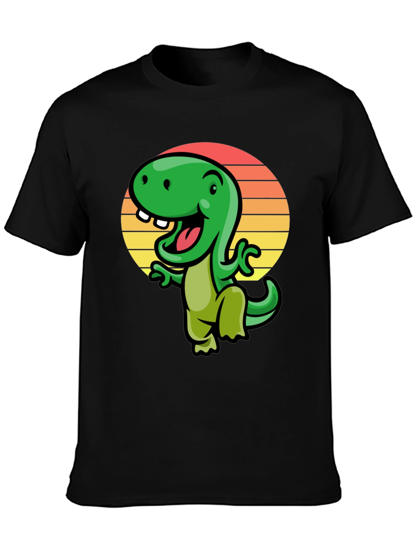 Retro Dinosaur Graphic Tee - Cool Cartoon Dino T-Shirt