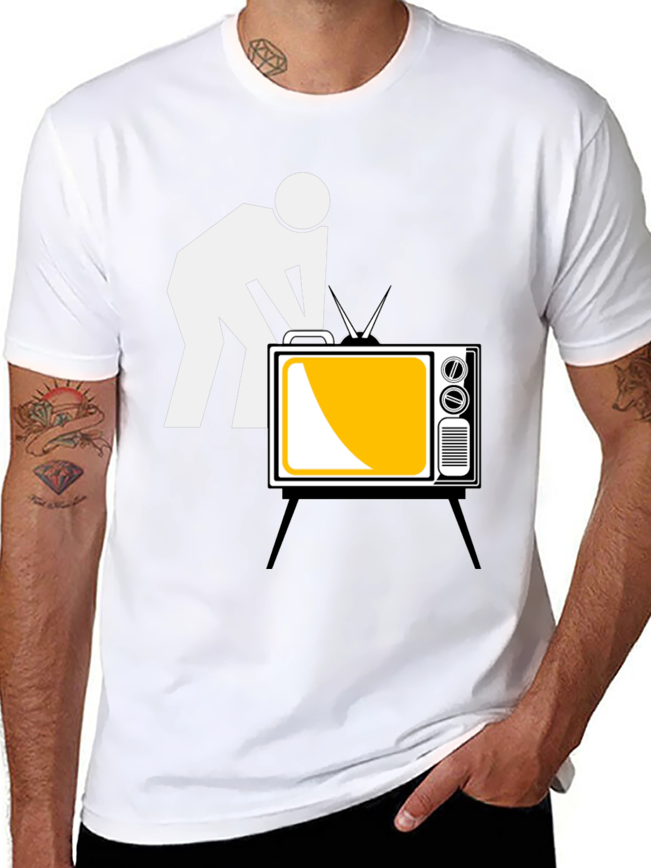 Funny TV Repair Humor Graphic T-Shirt
