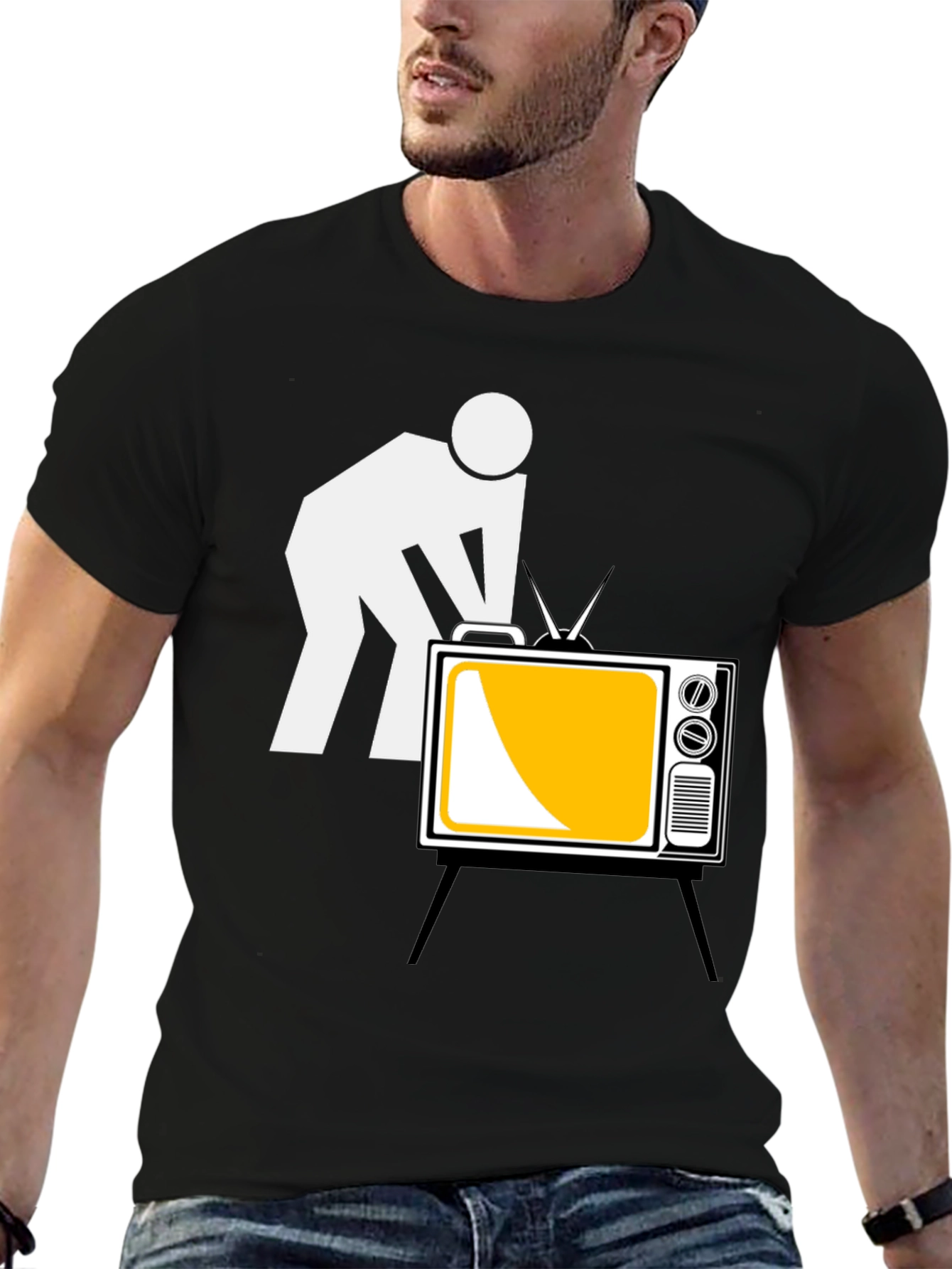 Funny TV Repair Humor Graphic T-Shirt