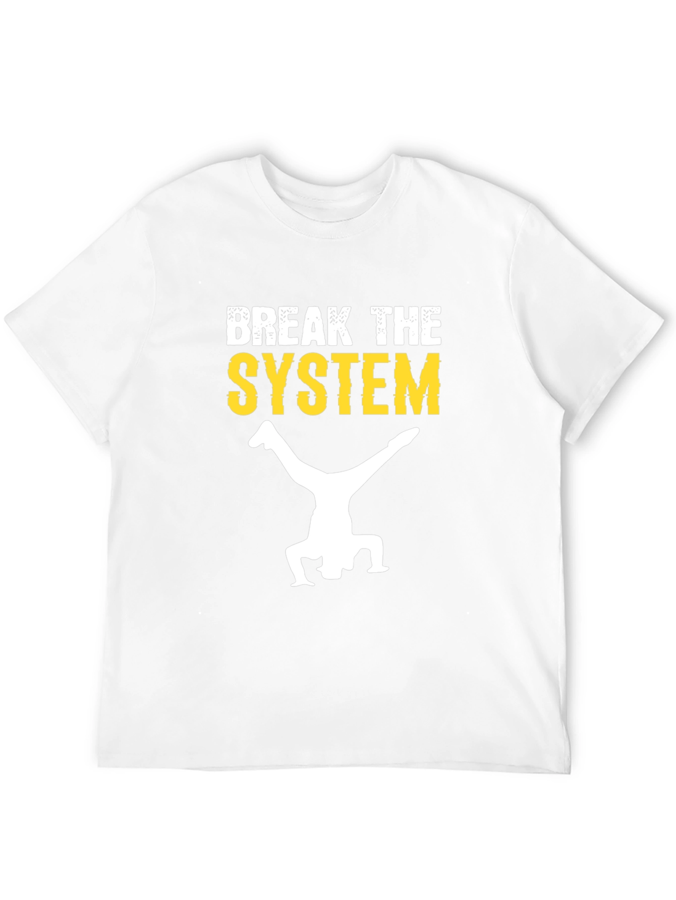 Break the System Graphic Tee - Black Cotton Shirt
