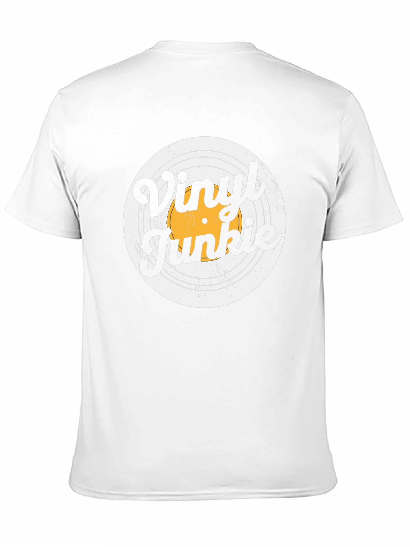 Vinyl Junkie Retro Black T-Shirt