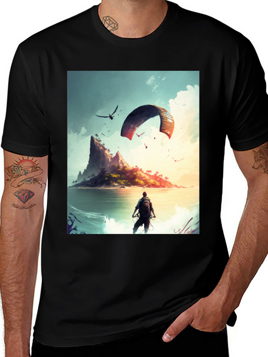 Island Adventure Graphic Tee - Black