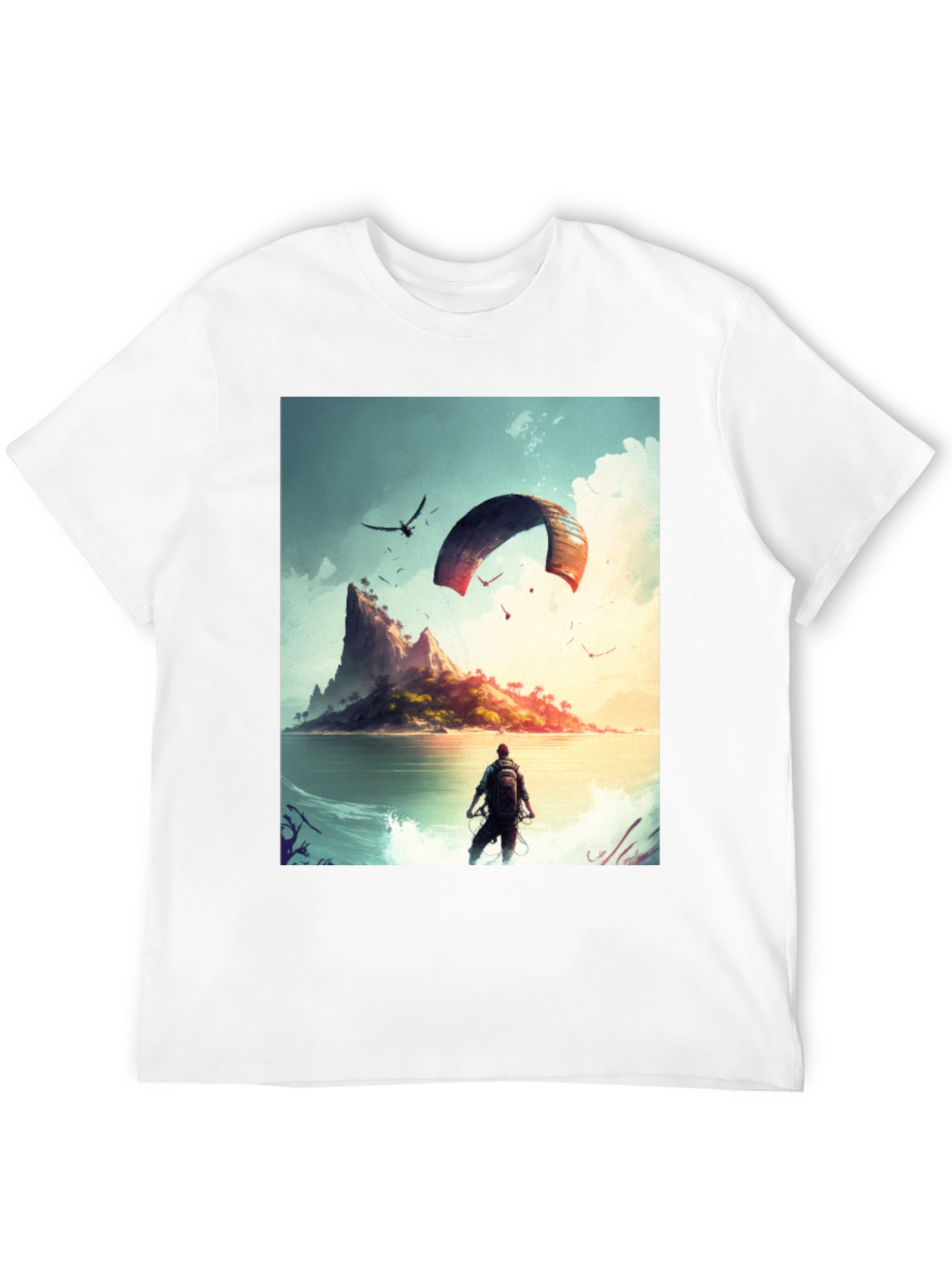 Island Adventure Graphic Tee - Black