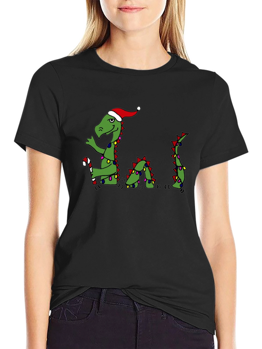 Festive Dino Christmas T-Shirt