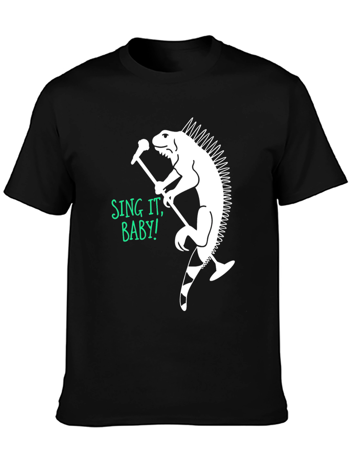 Iguana Singer Graphic T-Shirt