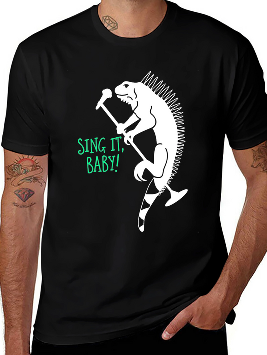 Iguana Singer Graphic T-Shirt