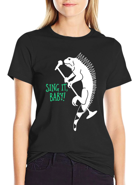Iguana Singer Graphic T-Shirt
