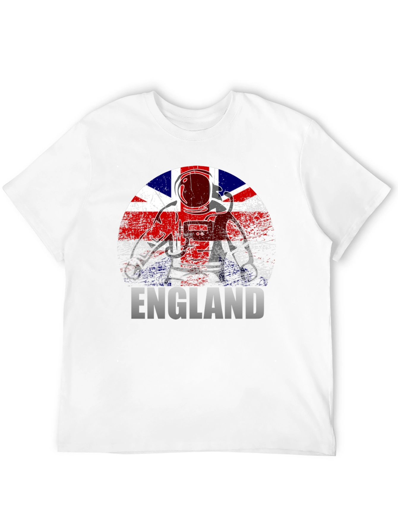 England Astronaut T-Shirt - Union Jack Flag Design