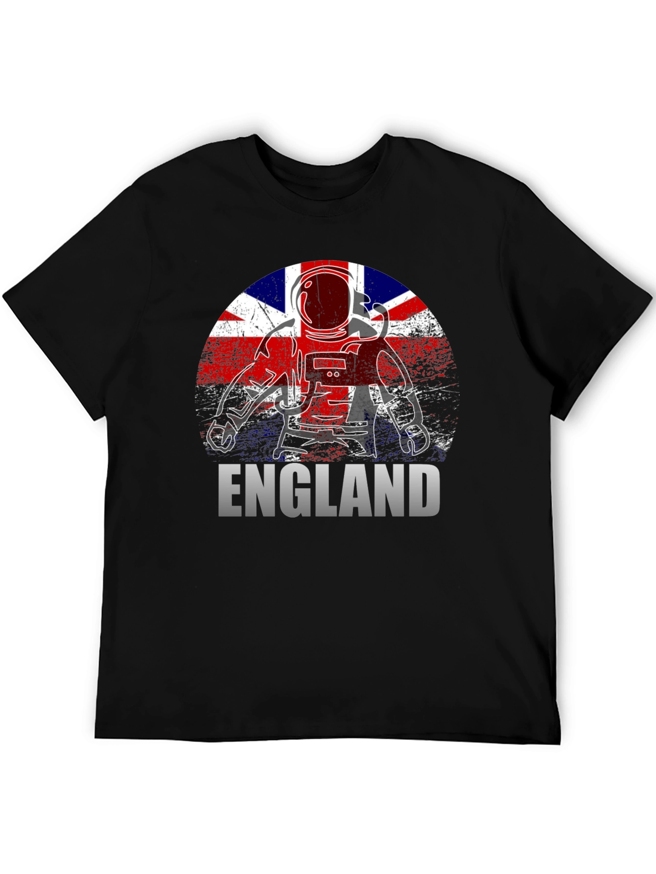England Astronaut T-Shirt - Union Jack Flag Design