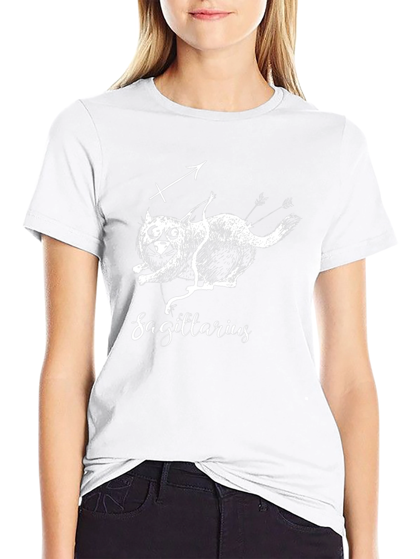 Sagittarius Zodiac Black T-Shirt