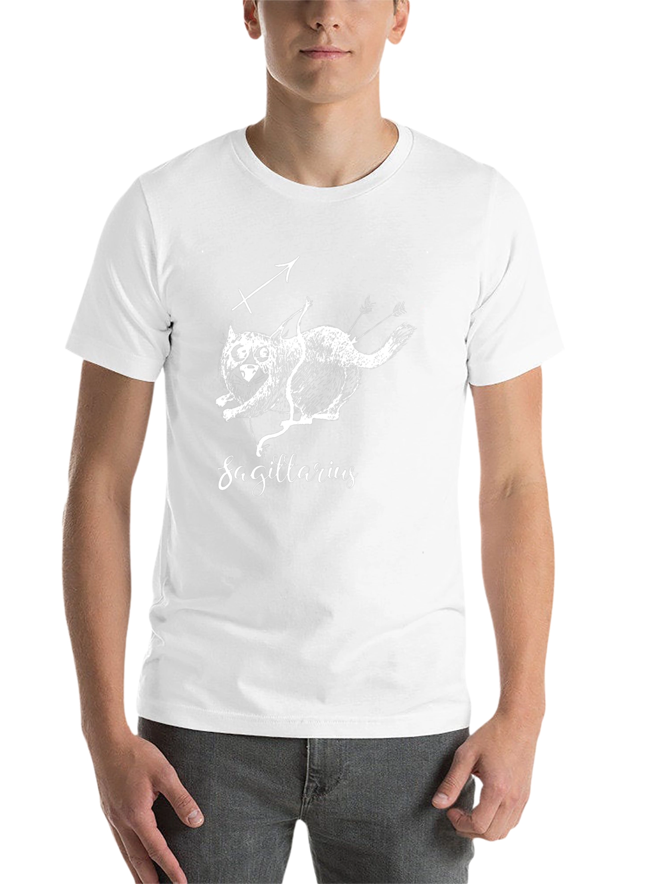 Sagittarius Zodiac Black T-Shirt