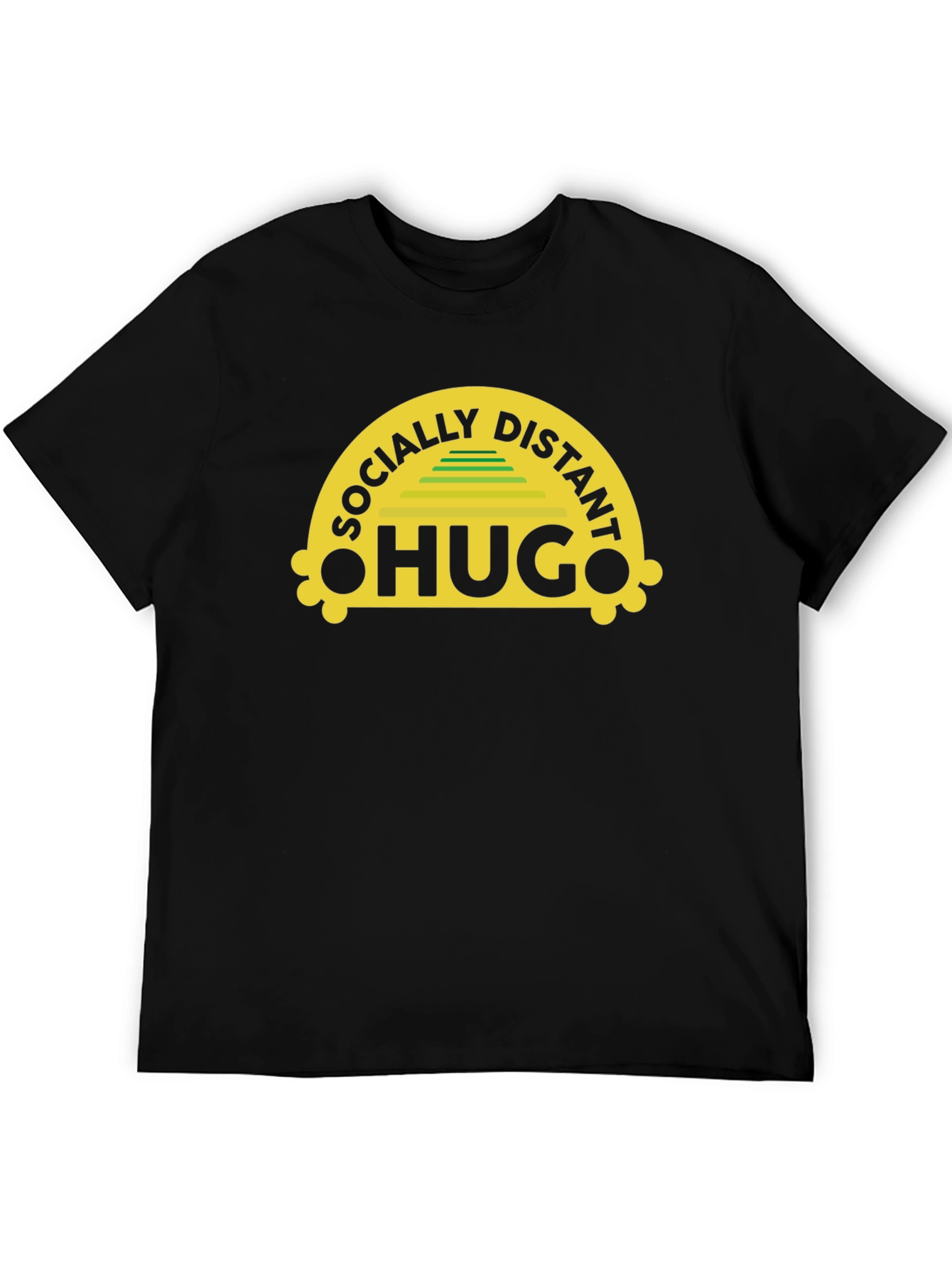 Socially Distant Hugs T-Shirt - Black