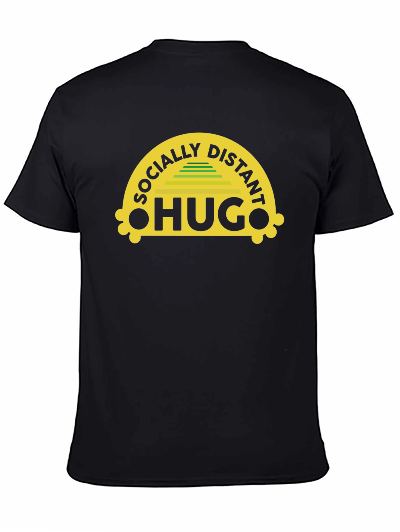 Socially Distant Hugs T-Shirt - Black