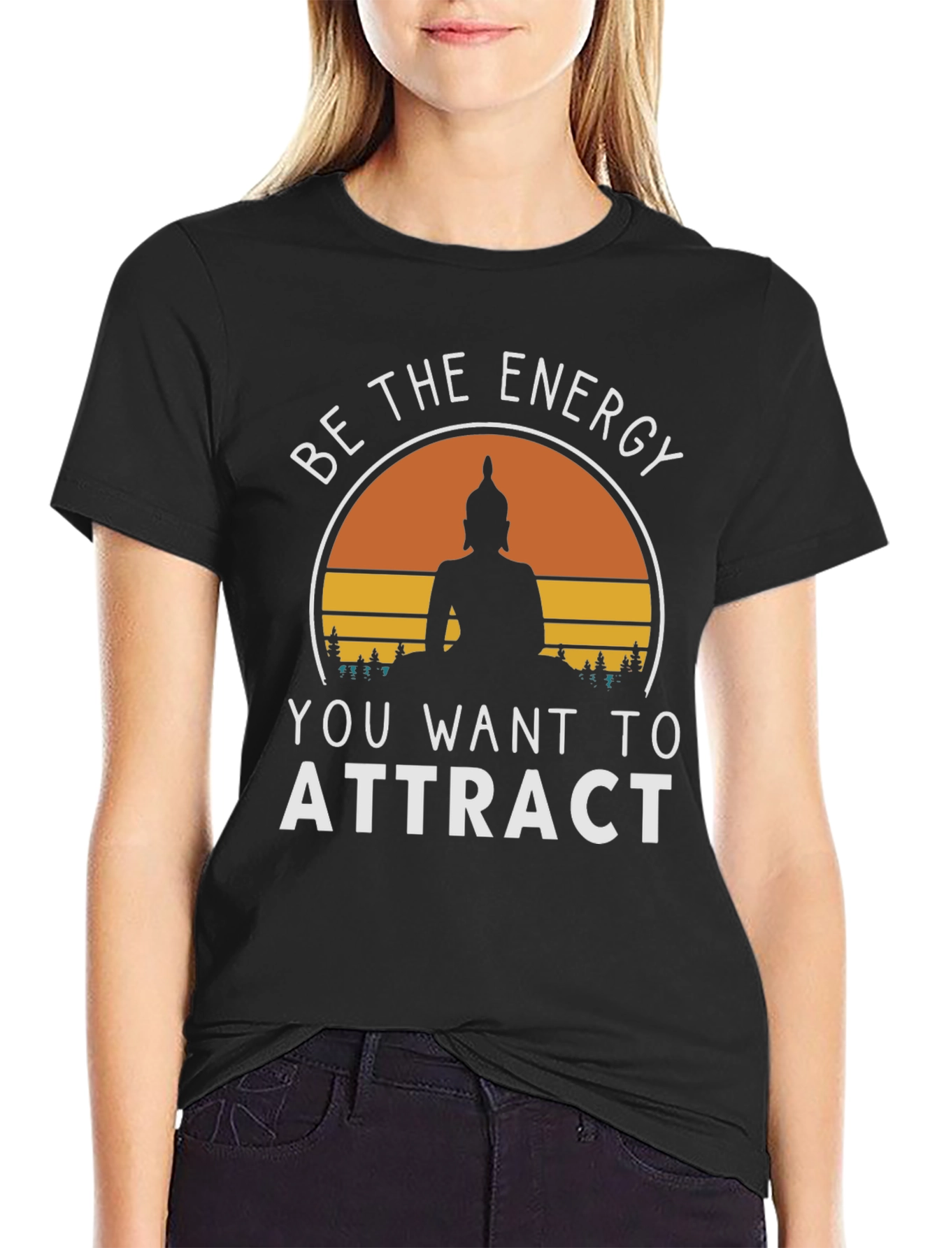 Be The Energy Buddha Graphic Tee