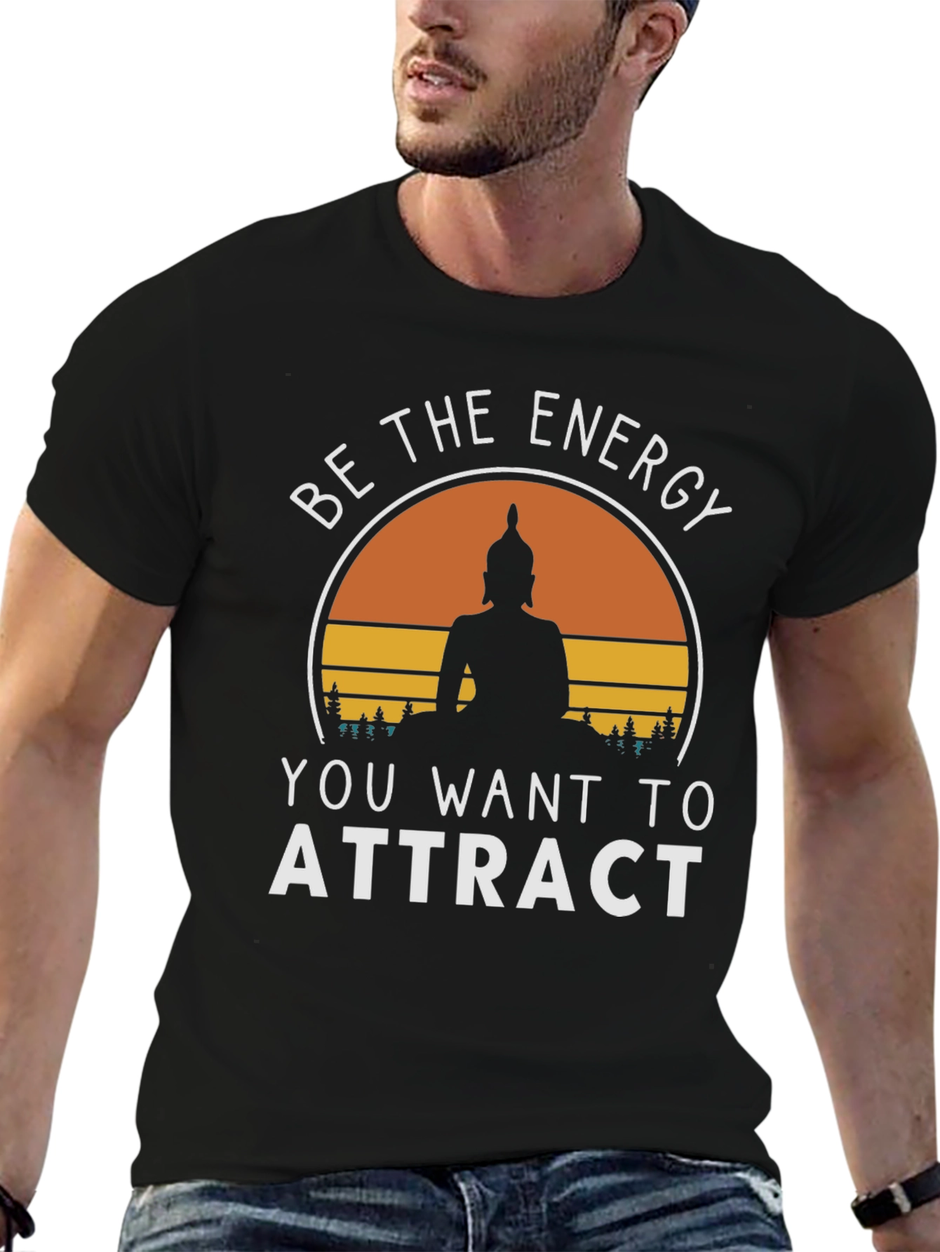 Be The Energy Buddha Graphic Tee