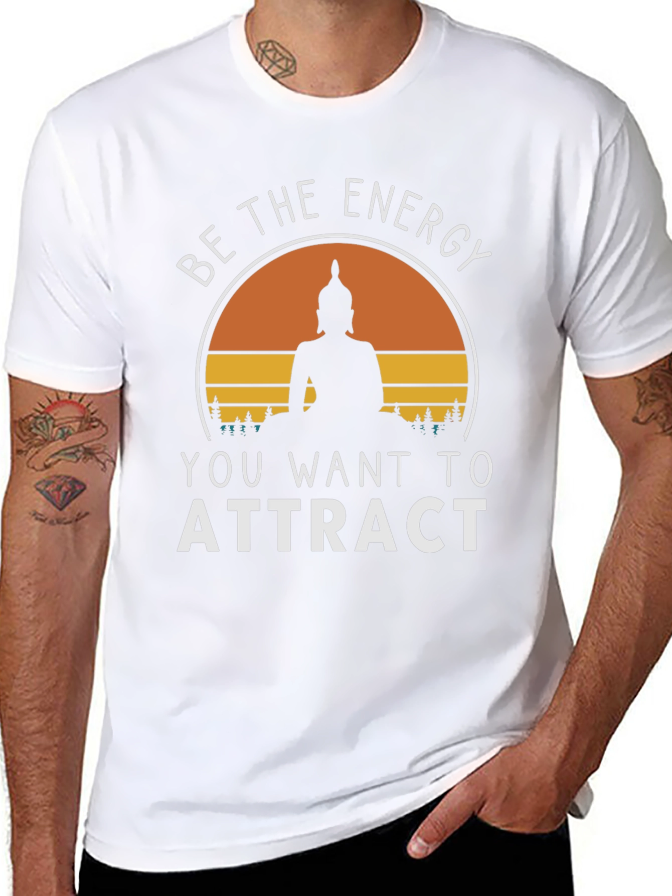 Be The Energy Buddha Graphic Tee