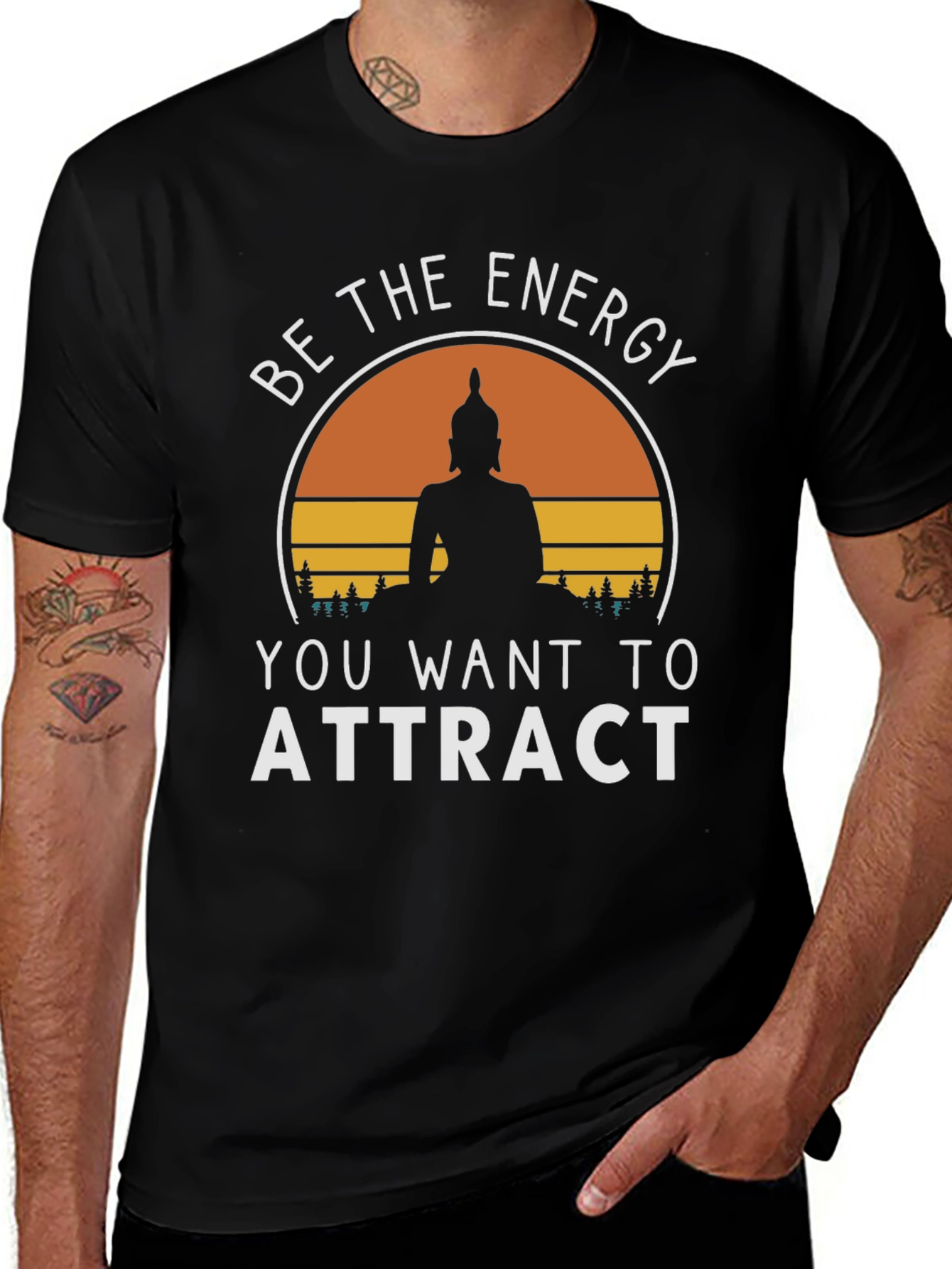 Be The Energy Buddha Graphic Tee