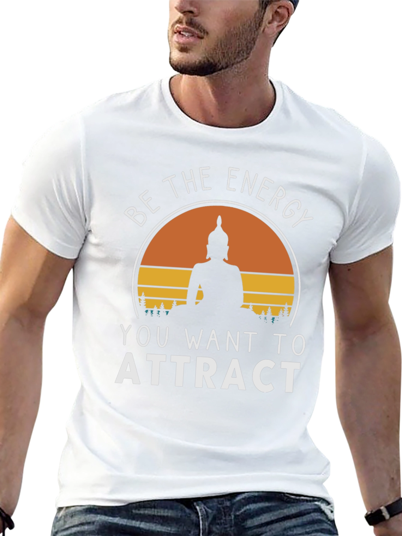 Be The Energy Buddha Graphic Tee