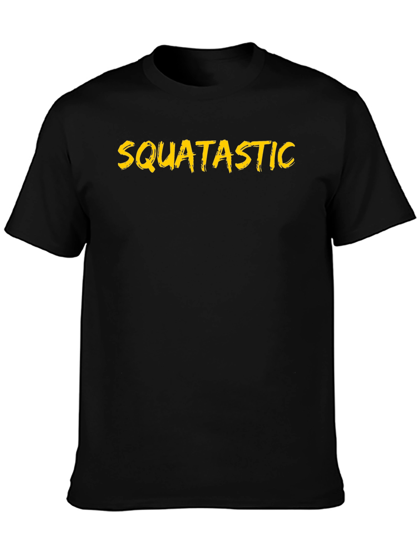 Squatastic Black Crew Neck T-Shirt