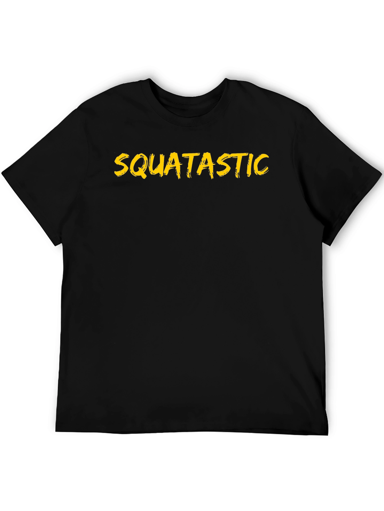 Squatastic Black Crew Neck T-Shirt
