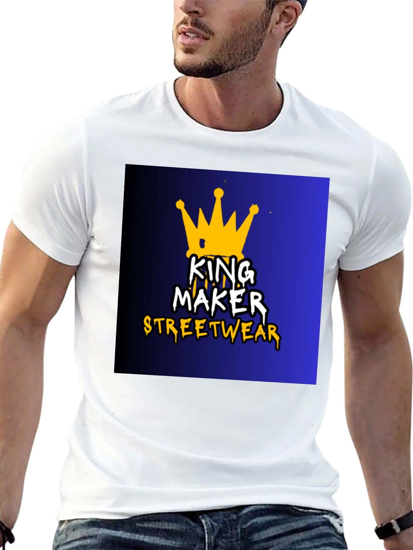 King Maker Streetwear Black Graphic Tee