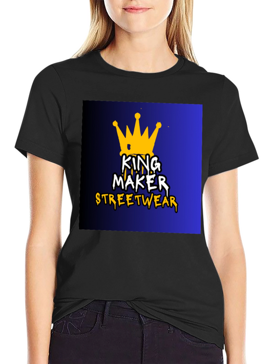 King Maker Streetwear Black Graphic Tee