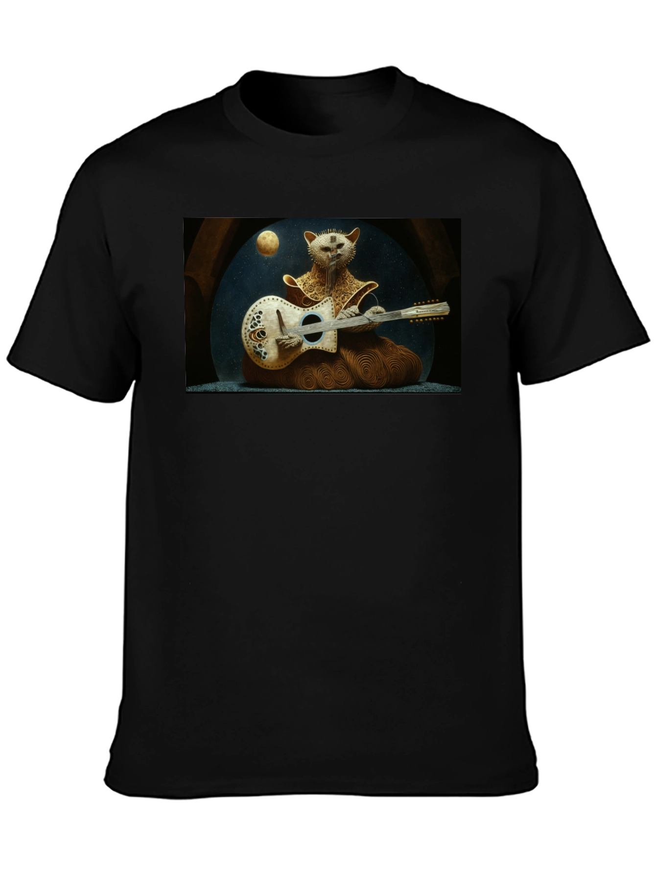 Musician Cat Graphic T-Shirt
