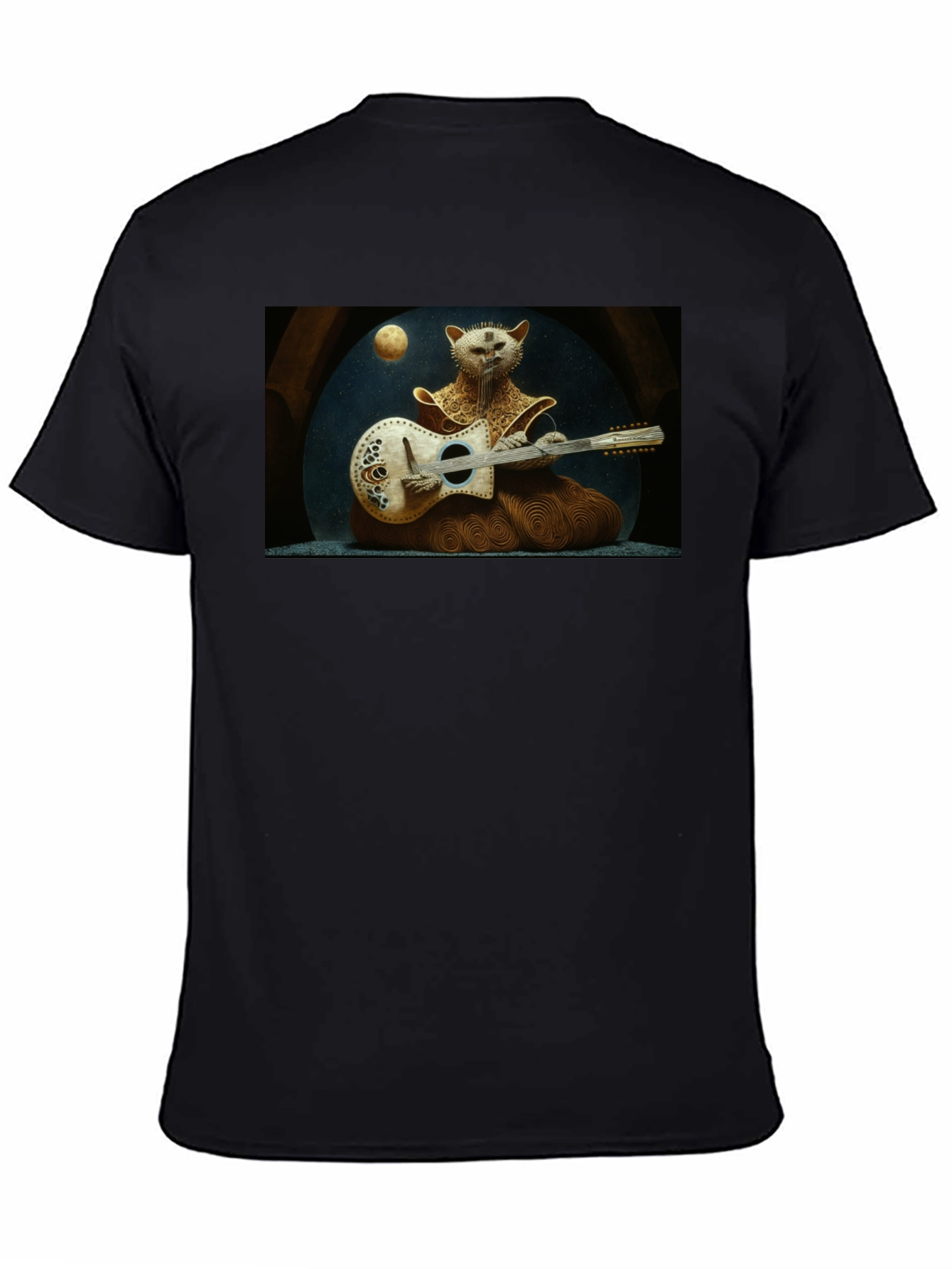 Musician Cat Graphic T-Shirt