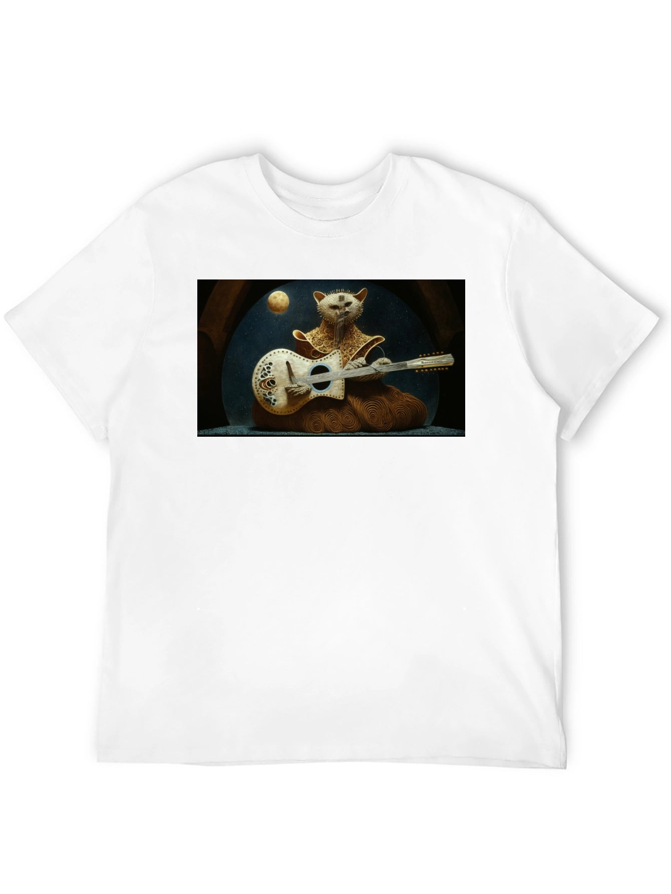 Musician Cat Graphic T-Shirt