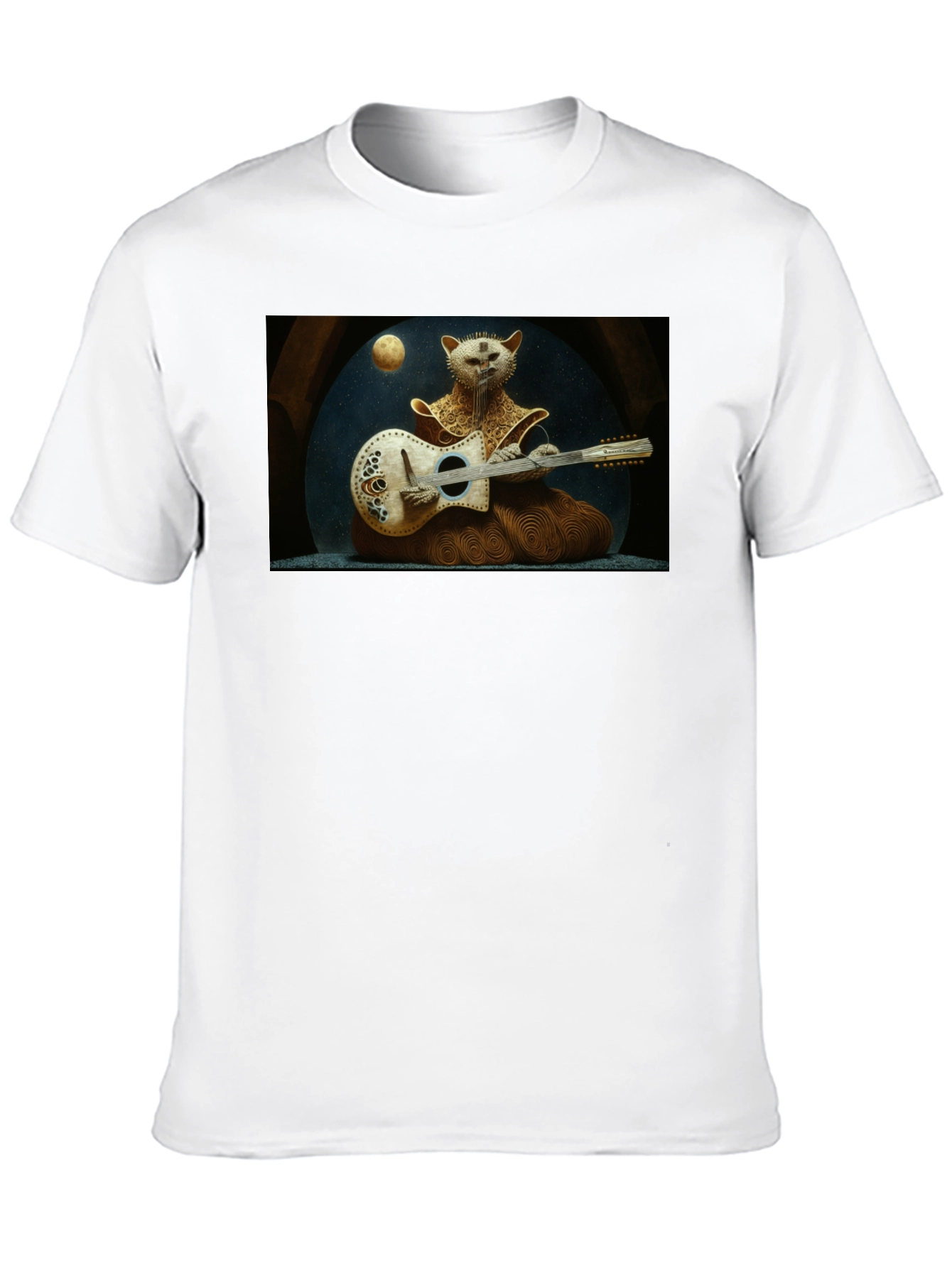 Musician Cat Graphic T-Shirt