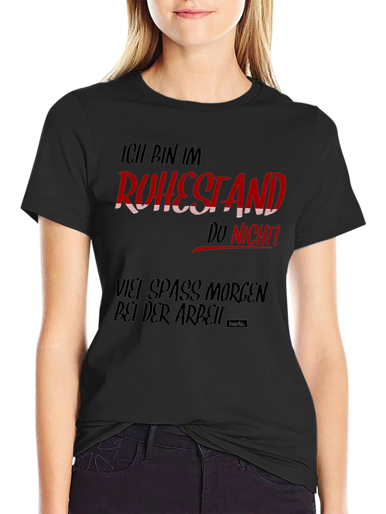 Ich Bin Im Ruhestand Funny Black T-Shirt