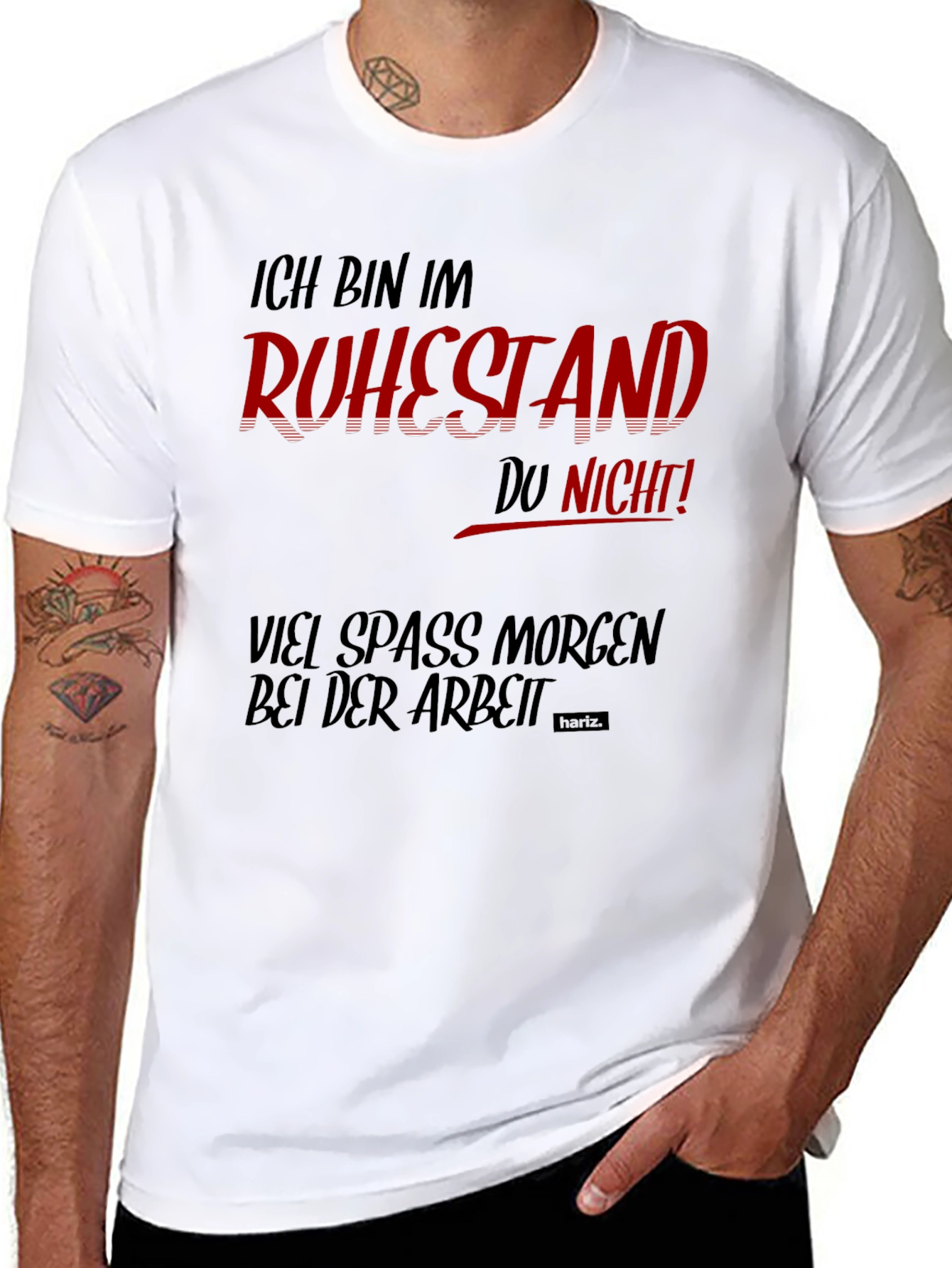 Ich Bin Im Ruhestand Funny Black T-Shirt