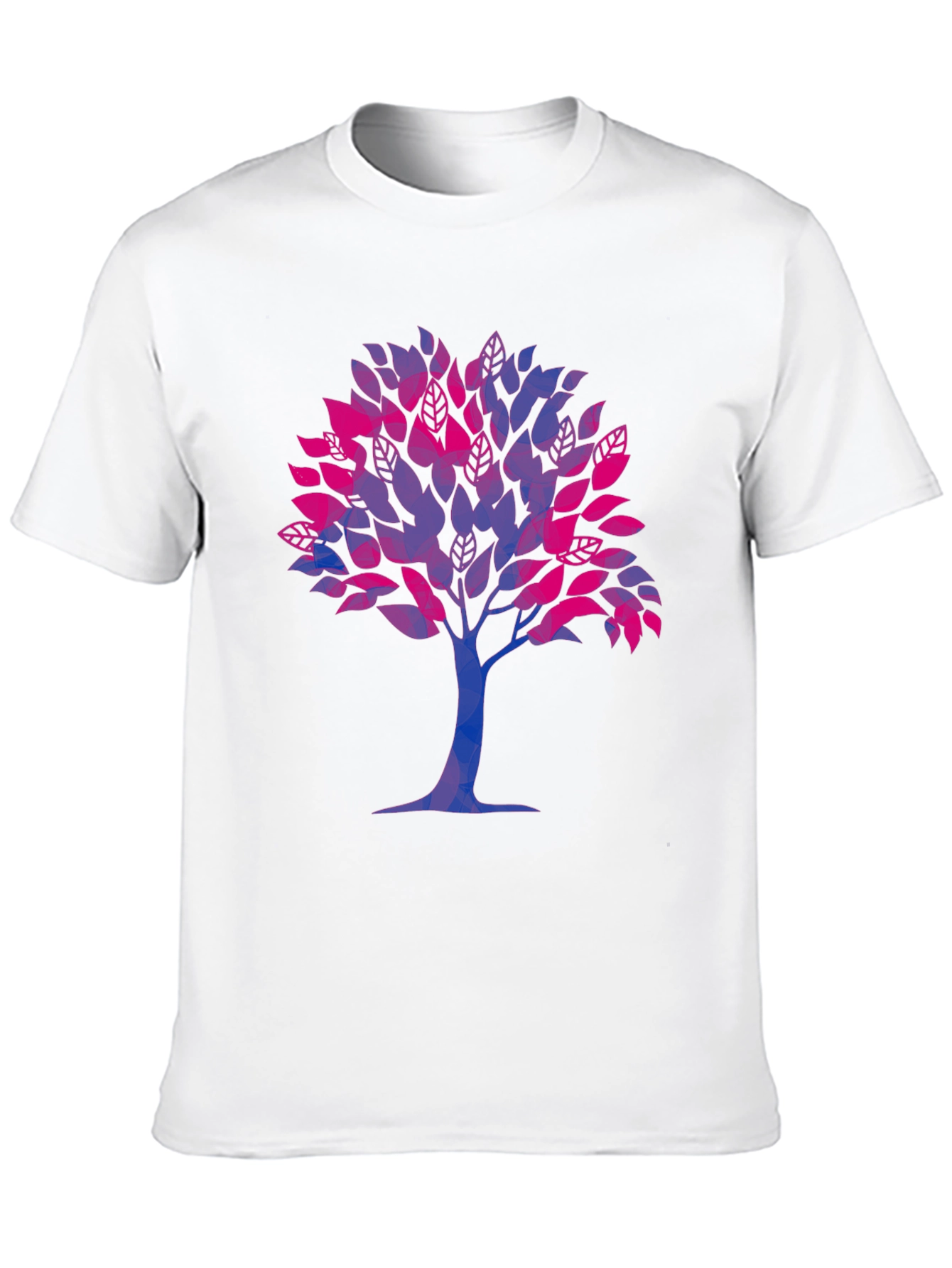 Bisexual Pride Tree Graphic Tee - Soft Black Shirt