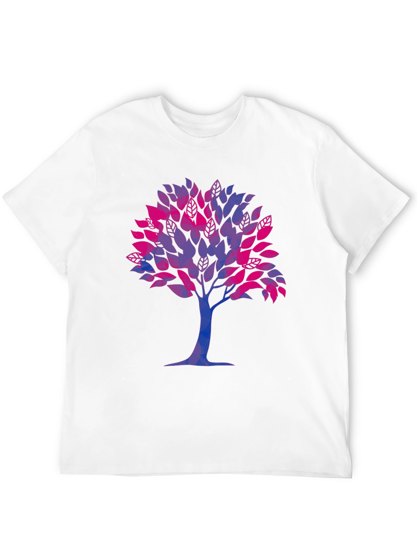 Bisexual Pride Tree Graphic Tee - Soft Black Shirt