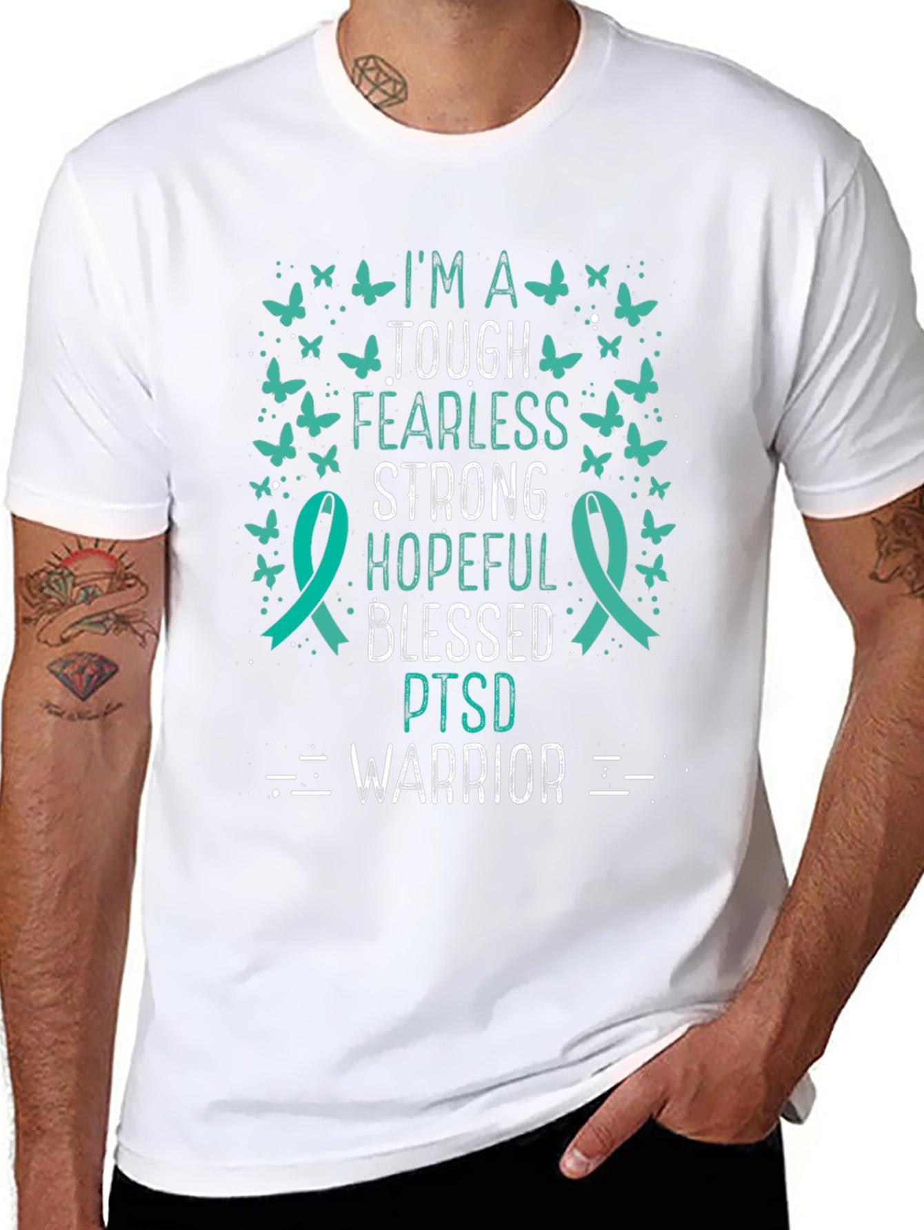 Im A Tough PTSD Warrior T-Shirt