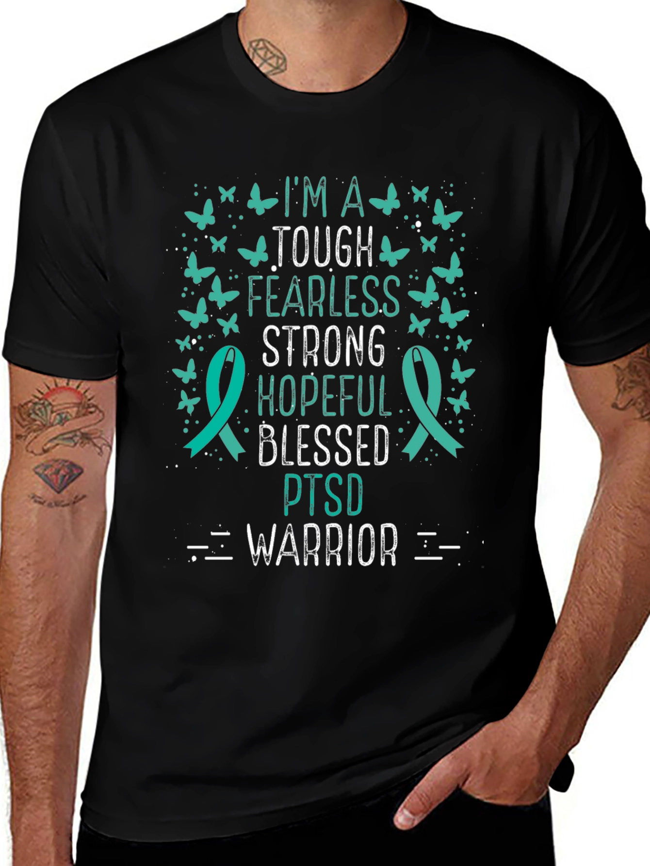 Im A Tough PTSD Warrior T-Shirt
